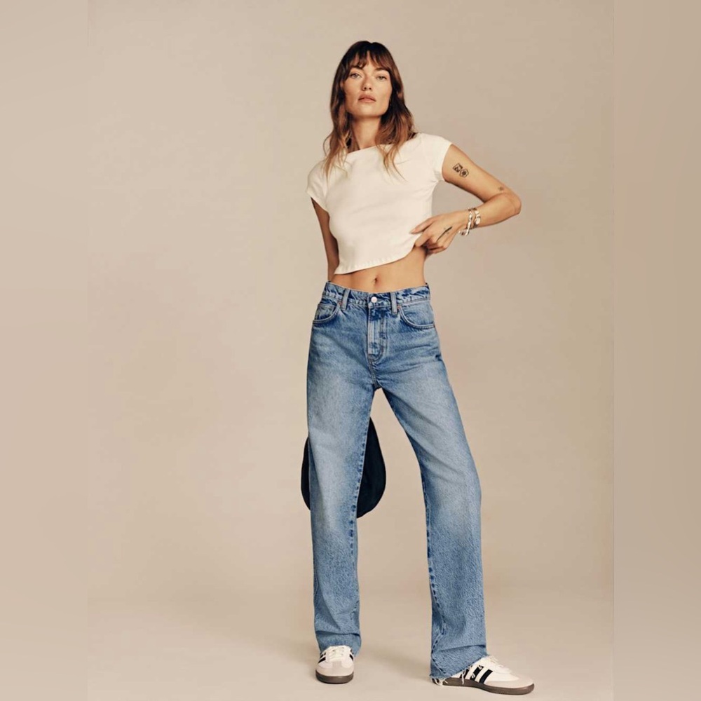 Reformation Val 90s Mid Rise Straight Jeans in Colorado - Picture 3 of 10